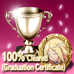 Icon for 100% Cleared (Graduation Certificate)