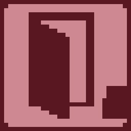 The gap in the door...