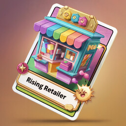 Rising Retailer achievement icon for Monstrix TCG Card Shop