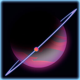 Icon for Purple Planet wih Moon