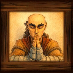 Compete a Run with Monk achievement icon for Papercraft Tactics