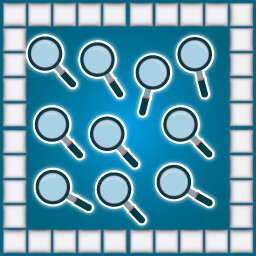 Used the magnifying glass 10 times achievement icon for SherloCAT Nonogram Rio