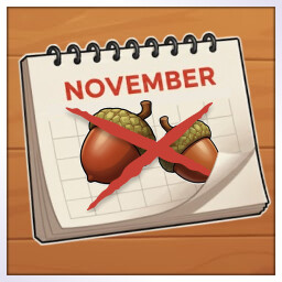 No Nut (1 + November) achievement icon for Coffee & Boobs