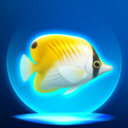 Butterflyfish Collector achievement icon for Zen Aquarium