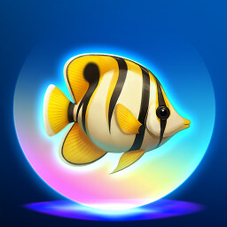 Legendary Bannerfish Hunter achievement icon for Zen Aquarium