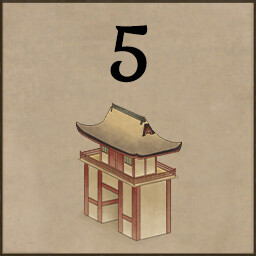 5 Landmarks achievement icon for Worlds Upon The Wind