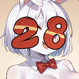 28 level completed achievement icon for Hentai Furry Bunny