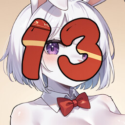 13 level completed achievement icon for Hentai Furry Bunny
