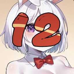 12 level completed achievement icon for Hentai Furry Bunny