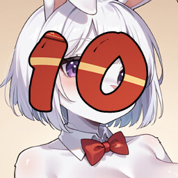 10 level completed achievement icon for Hentai Furry Bunny