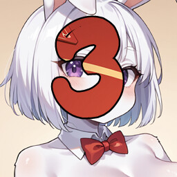 3 level completed achievement icon for Hentai Furry Bunny