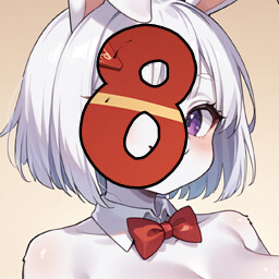 8 level completed achievement icon for Hentai Furry Bunny