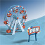 Icon for Completed Fun Land Under Budget and Under 100% Stress