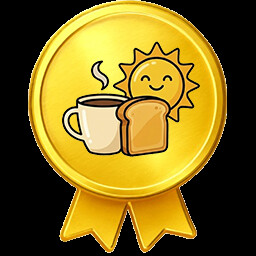 Good Morning achievement icon for Boba Cafe Simulator