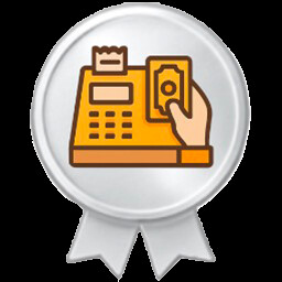 Certified Cashier achievement icon for Boba Cafe Simulator