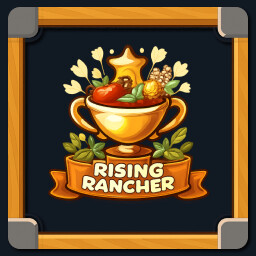Rising Rancher achievement icon for Ranch Farm and Store Simulator