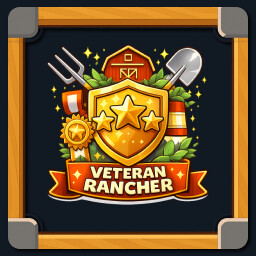 Veteran Rancher achievement icon for Ranch Farm and Store Simulator