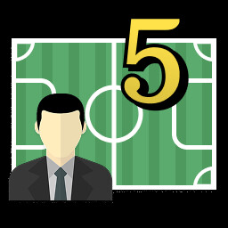 5 Seasons Completed achievement icon for Kevin Toms Football Star Manager