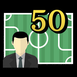 50 Seasons Completed achievement icon for Kevin Toms Football Star Manager