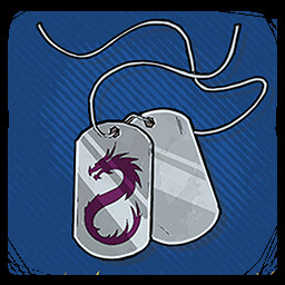 Purple Dragon Dog Tag
