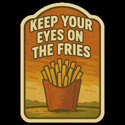 Icon for Keep your eyes on the fries