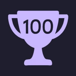 First 100 Points achievement icon for Relax Scramble: Endless Word Puzzle