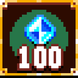 Find 100 gems achievement icon for Death by Scrolling