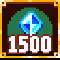 Find 1500 gems achievement icon for Death by Scrolling