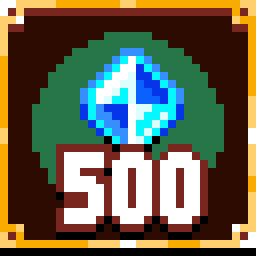 Find 500 gems achievement icon for Death by Scrolling