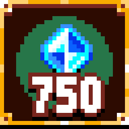 Find 750 gems achievement icon for Death by Scrolling