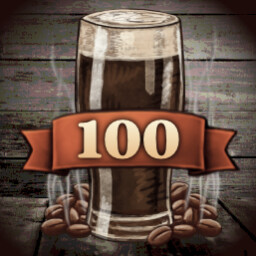 100 stout bottles achievement icon for Beer Manufacture Simulator