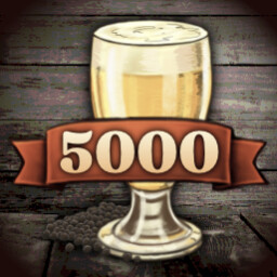 5000 saison bottles achievement icon for Beer Manufacture Simulator