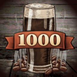 1000 stout bottles achievement icon for Beer Manufacture Simulator