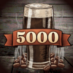 5000 stout bottles achievement icon for Beer Manufacture Simulator