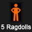 5 Ragdolls