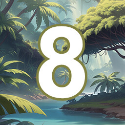 Icon for 8 level completed