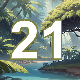 Icon for 21 level completed