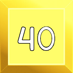 Complete 40 levels achievement icon for Sujefa
