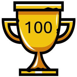 Level 100 achievement icon for Lunera