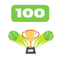 Icon for Tennis 100 points