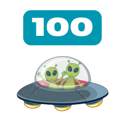Icon for U.F.O. 100 points