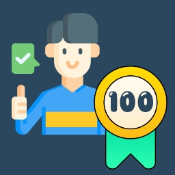 100 Customers Served achievement icon for Pizza Restaurant Together