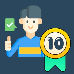 10 Customers Served achievement icon for Pizza Restaurant Together