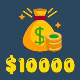 Earned $10,000 achievement icon for Pizza Restaurant Together