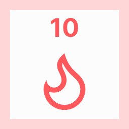 Double Digits achievement icon for Poua! – Your Pomodoro Buddy & Minimal Desktop Timer