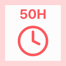 Half Centurion achievement icon for Poua! – Your Pomodoro Buddy & Minimal Desktop Timer