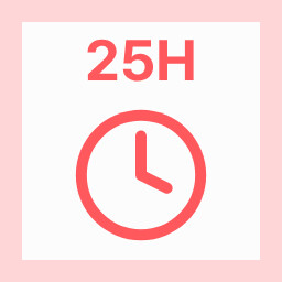 Quarter Century achievement icon for Poua! – Your Pomodoro Buddy & Minimal Desktop Timer