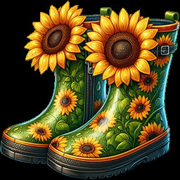 Sunflower boots achievement icon for Fishing Relax