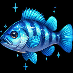 Sapphire perch trophy achievement icon for Fishing Relax
