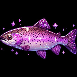 Amethyst trout trophy achievement icon for Fishing Relax